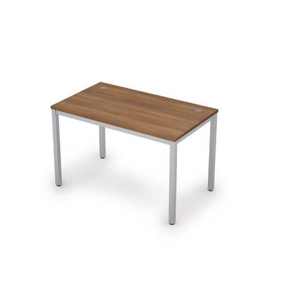 Avance 6М.008 (Шамони темный/алюминий матовый) Стол рабочий