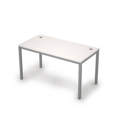 Avance 6М.009 (Белый/алюминий матовый) Стол рабочий
