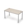 Avance 6М.009 (Шамони светлый/алюминий матовый) Стол рабочий