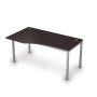 Avance 6М.020 (Венге/алюминий матовый) Стол криволинейн.левый