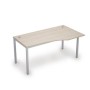 Avance 6М.021 (Шамони светлый/алюминий матовый) Стол криволинейн.правый