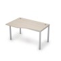 Avance 6М.022 (Шамони светлый/алюминий матовый) Стол криволинейн.левый