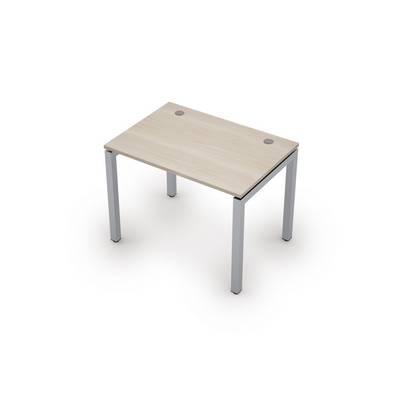 Avance 6М.507 (Шамони светлый/алюминий матовый) Стол рабочий