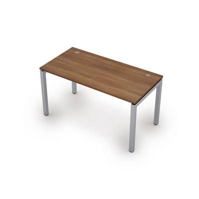 Avance 6М.509 (Шамони темный/алюминий матовый) Стол рабочий