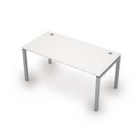Avance 6М.584 (Белый/алюминий матовый) Стол рабочий