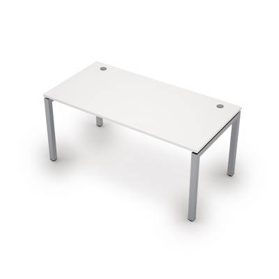 Avance 6М.584 (Белый/алюминий матовый) Стол рабочий