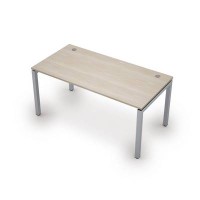 Avance 6М.584 (Шамони светлый/алюминий матовый) Стол рабочий