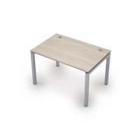 Avance 6М.588 (Шамони светлый/алюминий матовый) Стол рабочий
