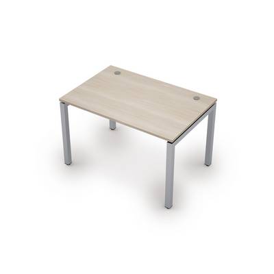 Avance 6М.588 (Шамони светлый/алюминий матовый) Стол рабочий