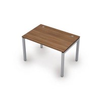 Avance 6М.588 (Шамони темный/алюминий матовый) Стол рабочий