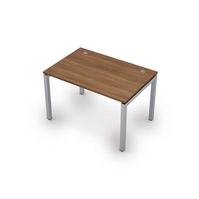 Avance 6М.588 (Шамони темный/алюминий матовый) Стол рабочий