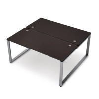 Avance 6МБ-О.6267 (Венге/алюминий матовый) Бенч-система на 2 рабочих места