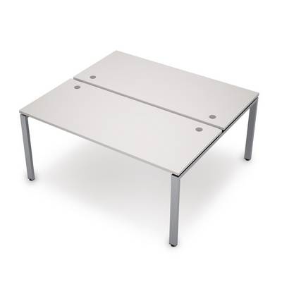 Avance 6МБ.6267 (Белый/алюминий матовый) Бенч-система на 2 рабочих места