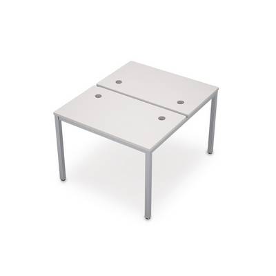 Avance 6МБ.267 (Белый/алюминий матовый) Бенч-система на два рабочих места