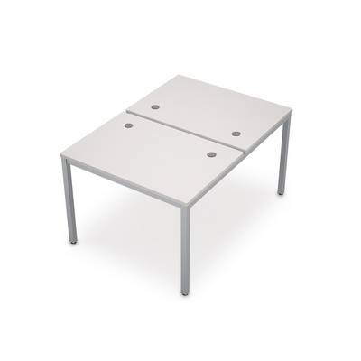 Avance 6МБ.277 (Белый/алюминий матовый) Бенч-система на два рабочих места