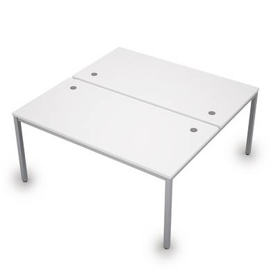 Avance 6МБ.284 (Белый/алюминий матовый) Бенч-система на два рабочих места