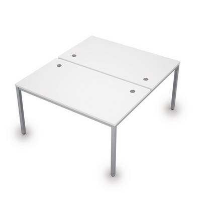 Avance 6МБ.289 (Белый/алюминий матовый) Бенч-система на два рабочих места