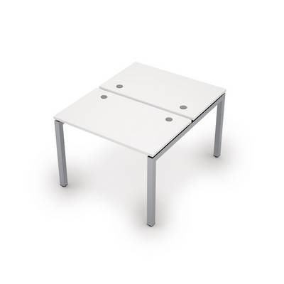 Avance 6МБ.5267 (Белый/алюминий матовый) Бенч-система на 2 рабочих места