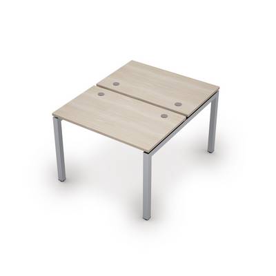 Avance 6МБ.5267 (Шамони светлый/алюминий матовый) Бенч-система на 2 рабочих места