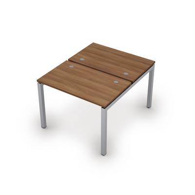 Avance 6МБ.5267 (Шамони темный/алюминий матовый) Бенч-система на 2 рабочих места