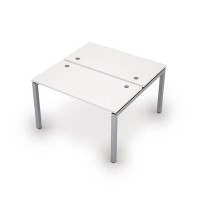 Avance 6МБ.5268 (Белый/алюминий матовый) Бенч-система на 2 рабочих места