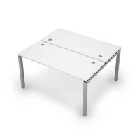 Avance 6МБ.5269 (Белый/алюминий матовый) Бенч-система на 2 рабочих места