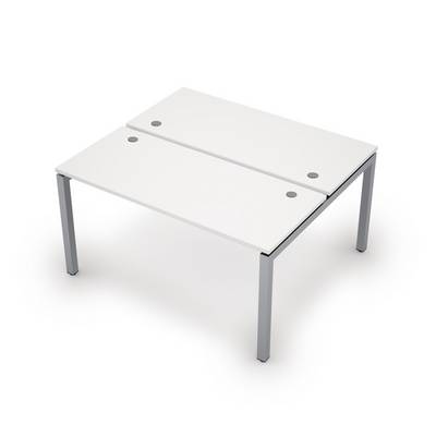 Avance 6МБ.5269 (Белый/алюминий матовый) Бенч-система на 2 рабочих места