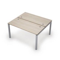 Avance 6МБ.5269 (Шамони светлый/алюминий матовый) Бенч-система на 2 рабочих места