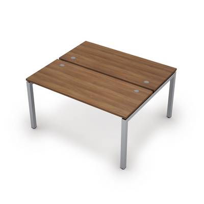 Avance 6МБ.5269 (Шамони темный/алюминий матовый) Бенч-система на 2 рабочих места