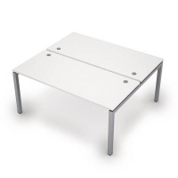 Avance 6МБ.5274 (Белый/алюминий матовый) Бенч-система на 2 рабочих места