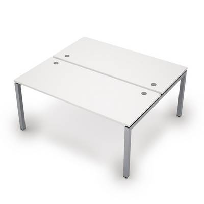 Avance 6МБ.5274 (Белый/алюминий матовый) Бенч-система на 2 рабочих места