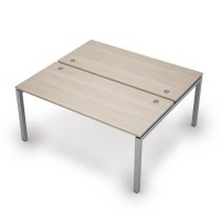 Avance 6МБ.5274 (Шамони светлый/алюминий матовый) Бенч-система на 2 рабочих места