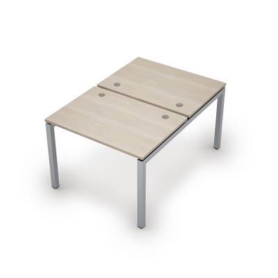 Avance 6МБ.5277 (Шамони светлый/алюминий матовый) Бенч-система на 2 рабочих места