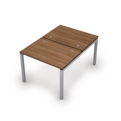 Avance 6МБ.5277 (Шамони темный/алюминий матовый) Бенч-система на 2 рабочих места