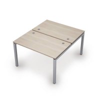 Avance 6МБ.5278 (Шамони светлый/алюминий матовый) Бенч-система на 2 рабочих места