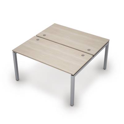 Avance 6МБ.5279 (Шамони светлый/алюминий матовый) Бенч-система на 2 рабочих места