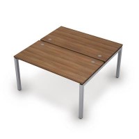 Avance 6МБ.5279 (Шамони темный/алюминий матовый) Бенч-система на 2 рабочих места