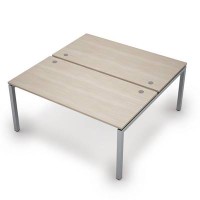 Avance 6МБ.5284 (Шамони светлый/алюминий матовый) Бенч-система на 2 рабочих места