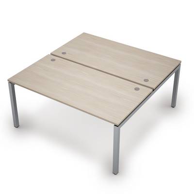 Avance 6МБ.5284 (Шамони светлый/алюминий матовый) Бенч-система на 2 рабочих места