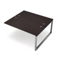 Avance 6МБК-О.6264 (Венге/алюминий матовый) Бенч-система на 2 рабочих места, конечный модуль