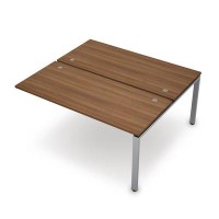 Avance 6МБК.6264 (Шамони темный/алюминий матовый) Бенч-система на 2 рабочих места, конечный модуль