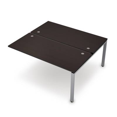 Avance 6МБК.6264 (Венге/алюминий матовый) Бенч-система на 2 рабочих места, конечный модуль