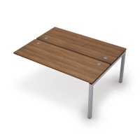 Avance 6МБК.5264 (Шамони темный/алюминий матовый) Бенч-система на 2 рабочих места, конечный модуль