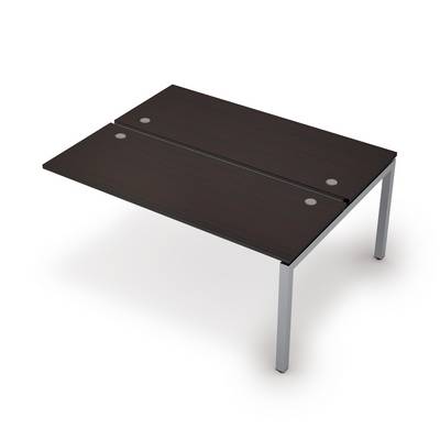 Avance 6МБК.5264 (Венге/алюминий матовый) Бенч-система на 2 рабочих места, конечный модуль