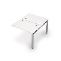 Avance 6МБК.5267 (Белый/алюминий матовый) Бенч-система на 2 рабочих места, конечный модуль