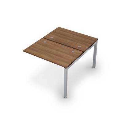 Avance 6МБК.5267 (Шамони темный/алюминий матовый) Бенч-система на 2 рабочих места, конечный модуль