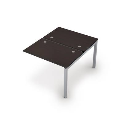 Avance 6МБК.5267 (Венге/алюминий матовый) Бенч-система на 2 рабочих места, конечный модуль