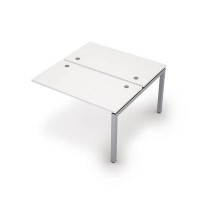 Avance 6МБК.5268 (Белый/алюминий матовый) Бенч-система на 2 рабочих места, конечный модуль