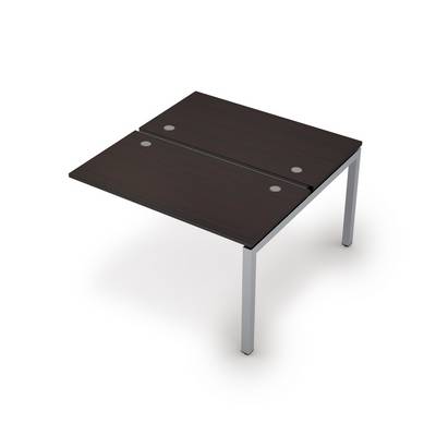 Avance 6МБК.5268 (Венге/алюминий матовый) Бенч-система на 2 рабочих места, конечный модуль