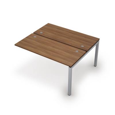 Avance 6МБК.5269 (Шамони темный/алюминий матовый) Бенч-система на 2 рабочих места, конечный модуль